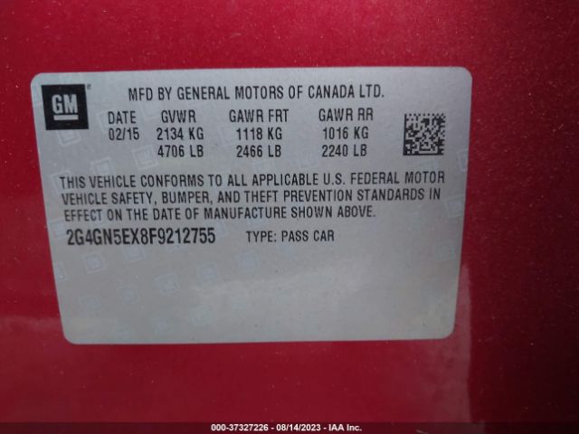 2G4GN5EX8F9212755 Buick Regal Premium I