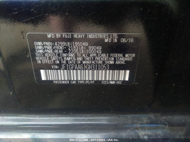 JF1GPAA61GH311053 Subaru Impreza Wagon 2.0i