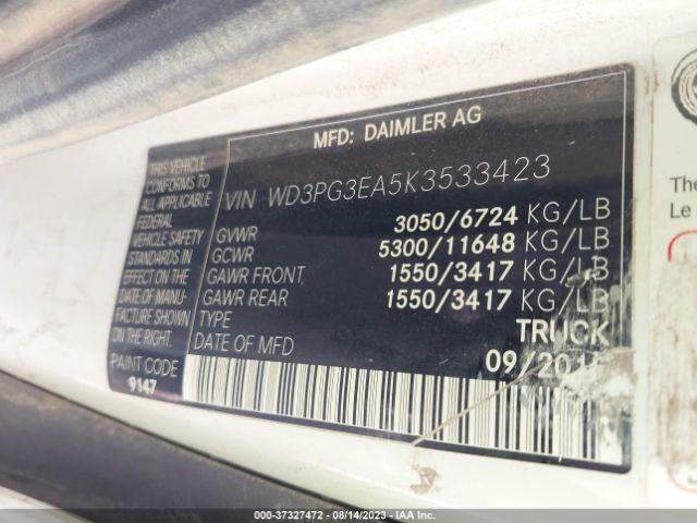 WD3PG3EA5K3533423 Mercedes-Benz METRIS CARGO VAN