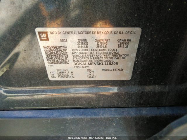 3GKALMEV6KL118295 GMC Terrain Sle
