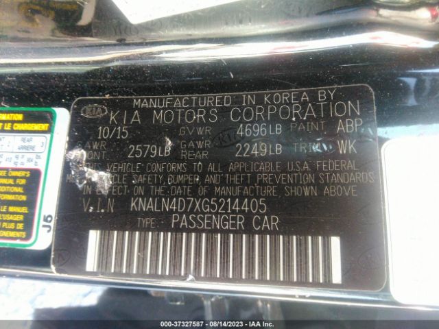 KNALN4D7XG5214405 KIA Cadenza Premium