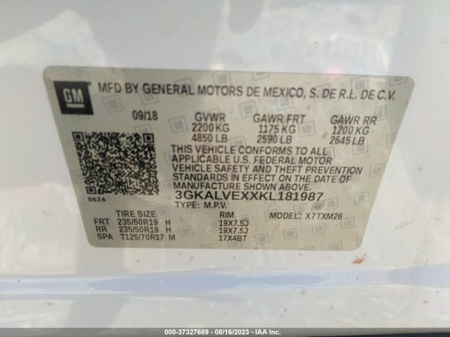 GMC Terrain Slt 2019 3GKALVEXXKL181987 Image 9