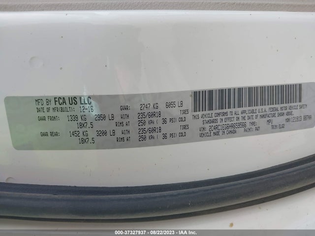 2C4RC1EG6HR659566 Chrysler Pacifica Touring-l Plus