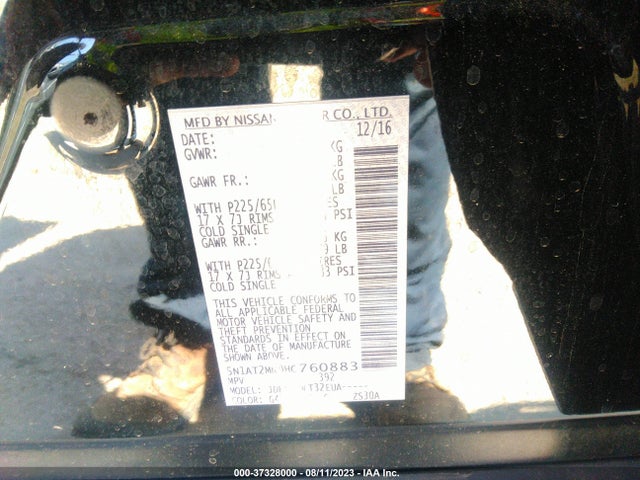 Nissan ROGUE S 2017 5N1AT2MN9HC760883 Image 16