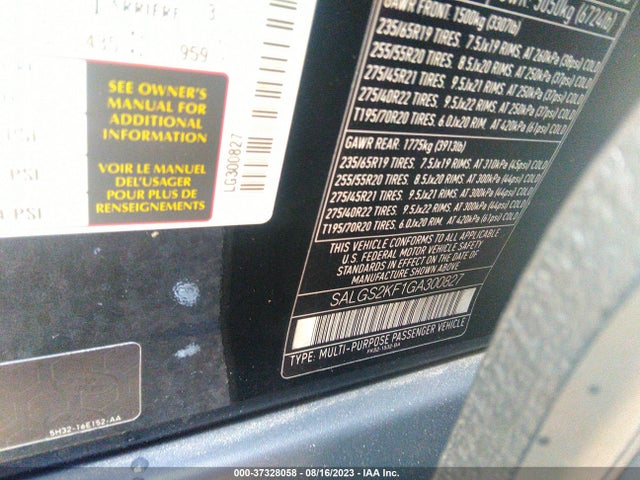 SALGS2KF1GA300827 Land Rover Range Rover Diesel Hse
