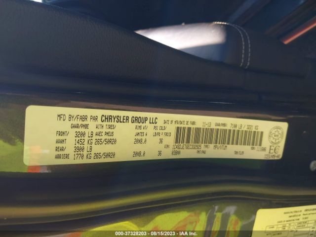 1C4SDJET6EC332925 Dodge Durango Citadel