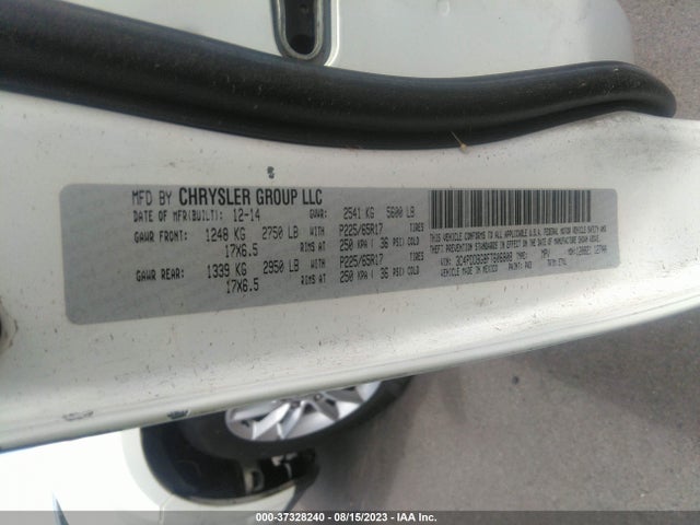 Dodge Journey Sxt 2015 3C4PDDBG8FT606808 Image 9