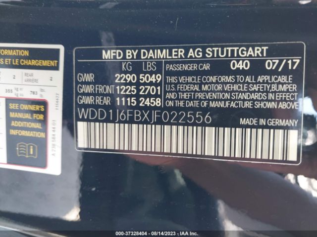 WDD1J6FBXJF022556 Mercedes-Benz E-class E 400