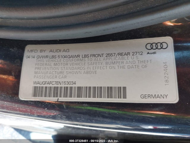 WAUGFAFC7EN153034 Audi A6 2.0t Premium Plus