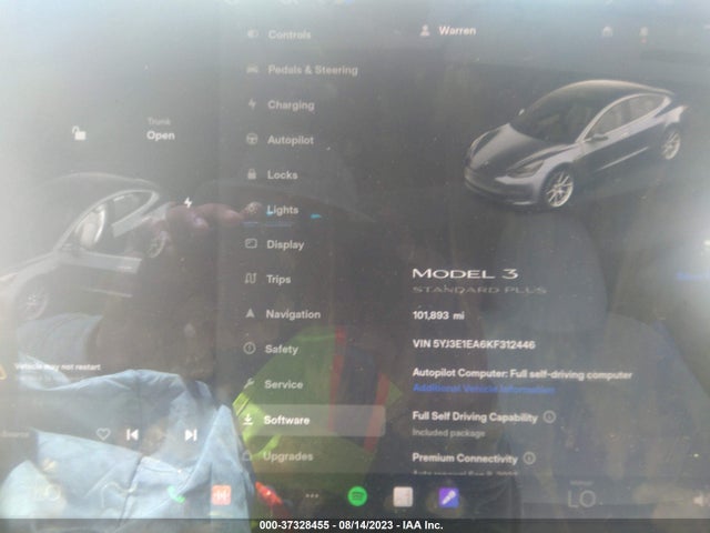 Tesla Model 3 Range 2019 5YJ3E1EA6KF312446 Image 14