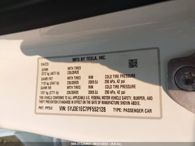Tesla Model 3 Performance 2023 5YJ3E1EC7PF552128 Image 16