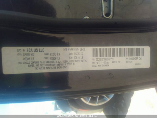 2C3CDXCT6KH742793 Dodge Charger R/t Rwd