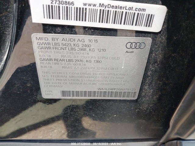 WA1L2AFP2GA079123 Audi Q5 Premium Plus