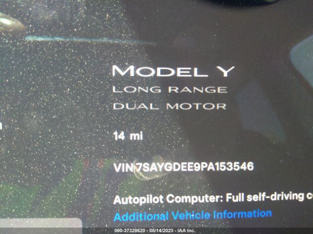 7SAYGDEE9PA153546 Tesla Model Y Long Range