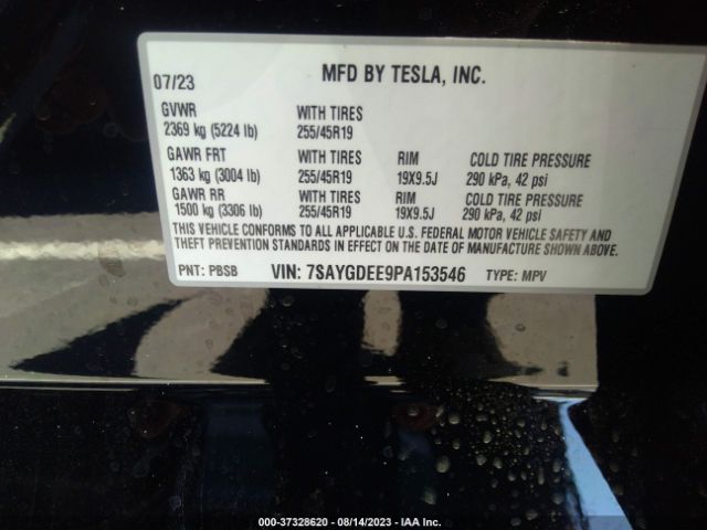 7SAYGDEE9PA153546 Tesla Model Y Long Range