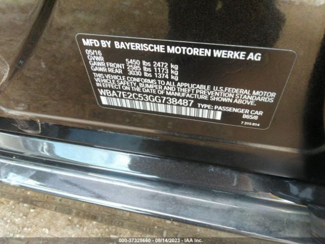 WBA7E2C53GG738487 BMW 7 Series 740i