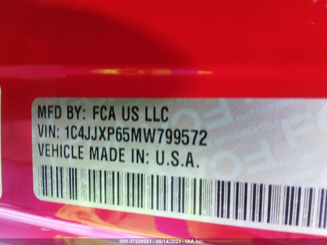 1C4JJXP65MW799572 Jeep Wrangler 4xe Unlimited Sahara