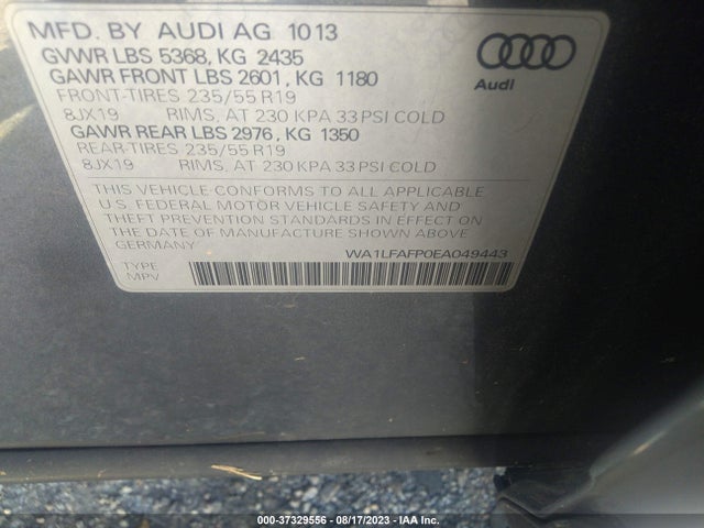WA1LFAFP0EA049443 Audi Q5 Premium Plus