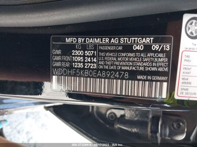WDDHF5KB0EA892478 Mercedes-Benz E-class E 350