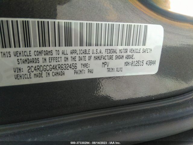 2C4RDGCG4KR632456 Dodge Grand Caravan Sxt