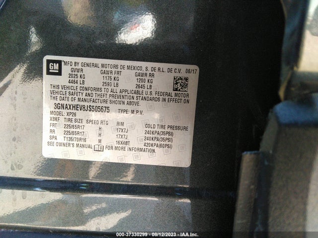 Chevrolet EQUINOX LS 2018 3GNAXHEV8JS505675 Image 9
