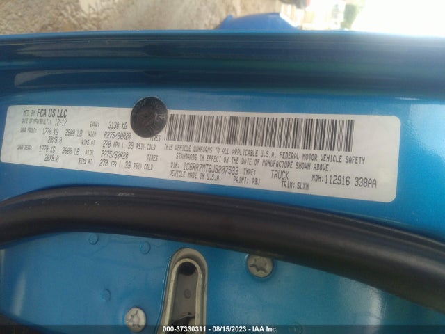 1C6RR7MT6JS207533 RAM 1500 Sport