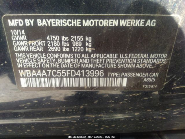 WBA4A7C55FD413996 BMW 4 Series 428i Xdrive