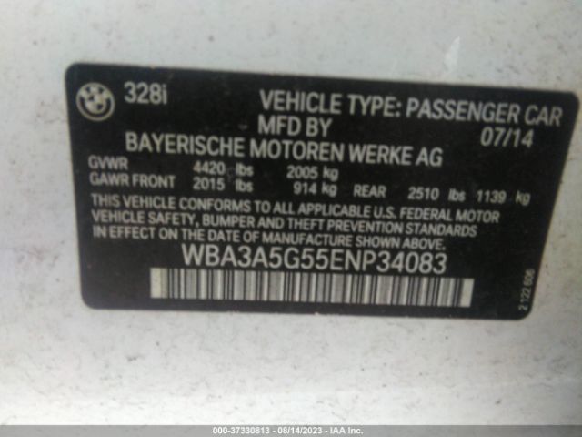 WBA3A5G55ENP34083 BMW 3 Series 328i