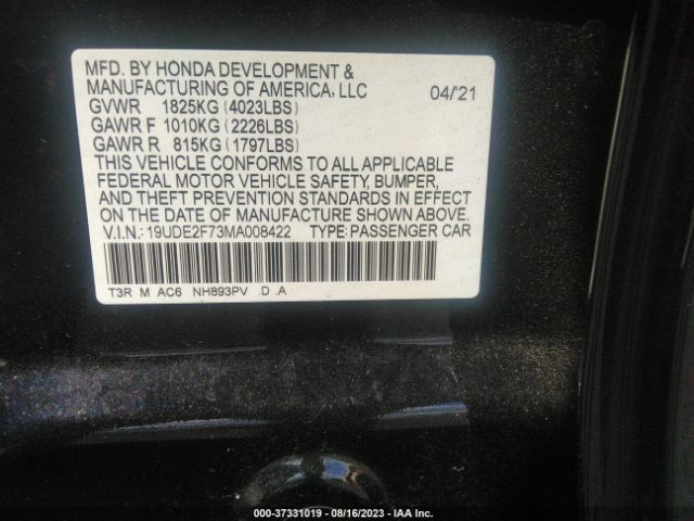 19UDE2F73MA008422 Acura Ilx Technology Package/premium Package