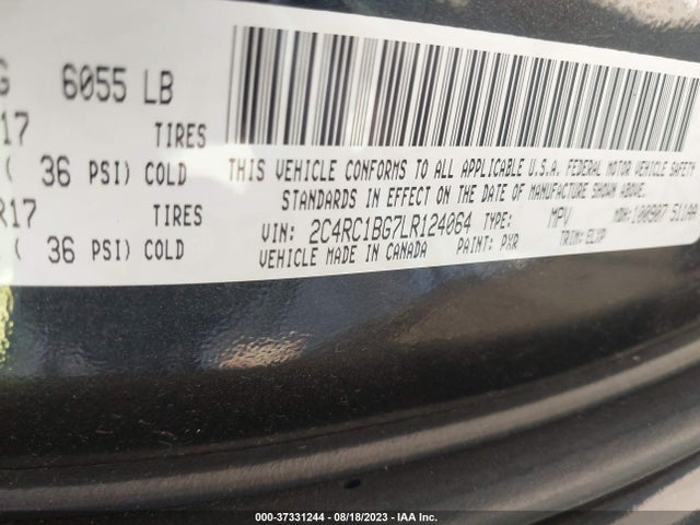 2C4RC1BG7LR124064 Chrysler Pacifica Touring L