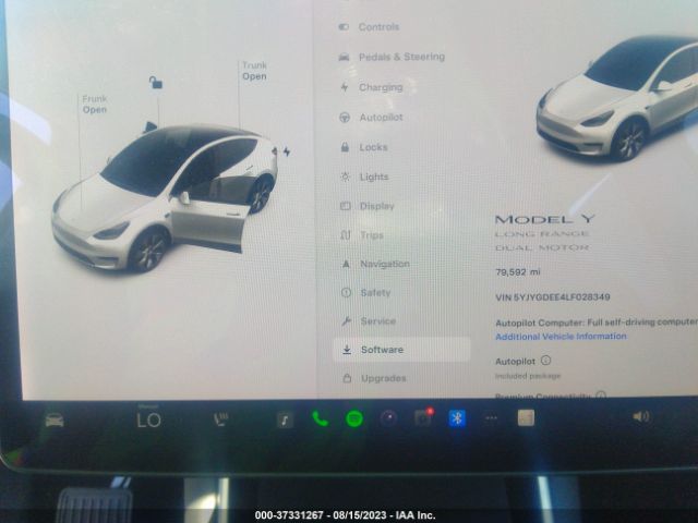 5YJYGDEE4LF028349 Tesla Model Y Long Range