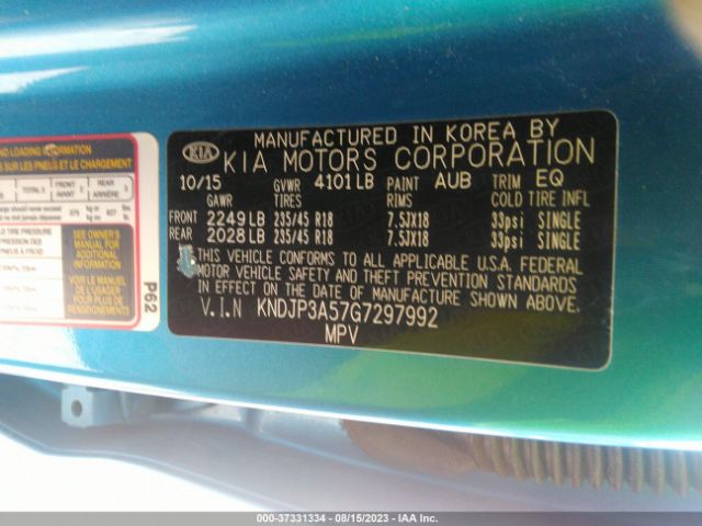 KNDJP3A57G7297992 KIA SOUL +