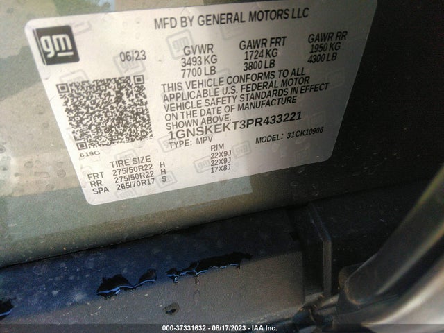 Chevrolet Suburban Rst 2023 1GNSKEKT3PR433221 Image 16