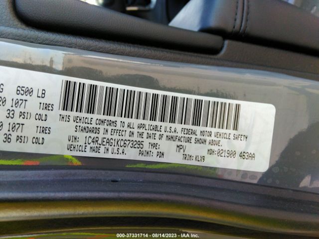 1C4RJEAG1KC673295 Jeep Grand Cherokee Altitude 4x2