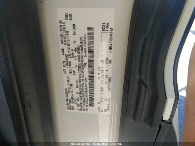 1FBZX2YM1HKA51226 Ford Transit Wagon Xl/xlt