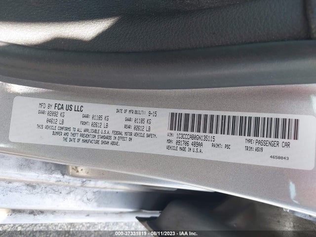 Chrysler 200 Limited 2016 1C3CCCAB0GN135115 Image 9
