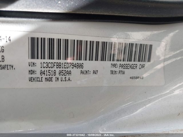 1C3CDFBB1ED794806 Dodge DART SXT