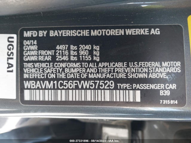 BMW X1 Sdrive28i 2015 WBAVM1C56FVW57529 Image 9