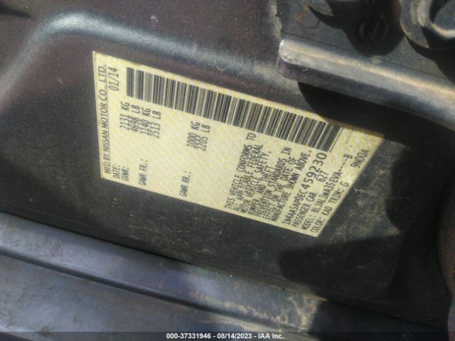 1N4AA5AP0EC459230 Nissan Maxima 3.5 Sv W/sport Pkg