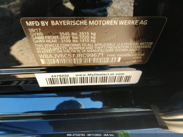 WBAJV6C57JBC99671 BMW 6 Series 640i Xdrive