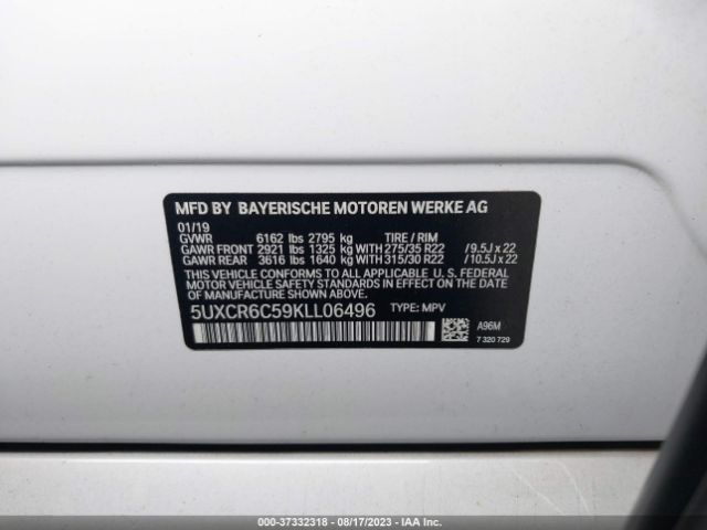 5UXCR6C59KLL06496 BMW X5 Xdrive40i