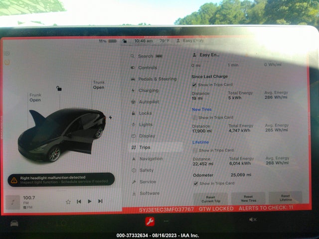 2021 Tesla 3, VIN: 5YJ3E1EC3MF037767
