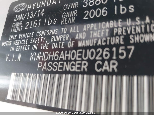 Hyundai ELANTRA COUPE 2014 KMHDH6AH0EU026157 Image 10