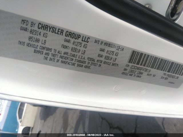 2C3CDXBG6FH738110 Dodge Charger Se
