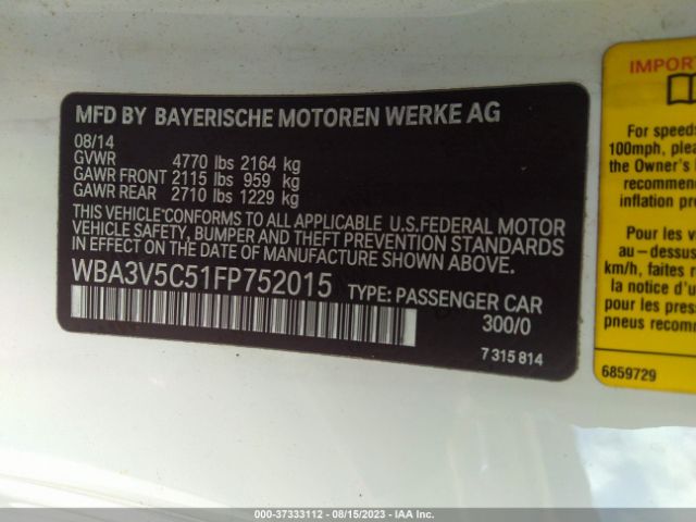 WBA3V5C51FP752015 BMW 4 Series 428i