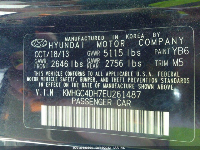 Hyundai Genesis 5.0l R-spec 2014 KMHGC4DH7EU261487 Image 15