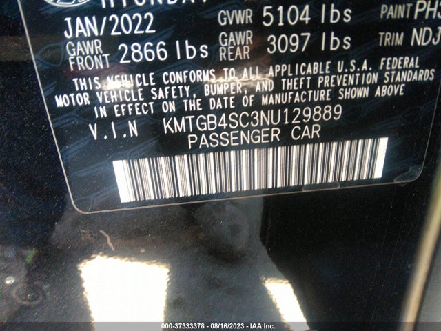Genesis G80 2.5t 2022 KMTGB4SC3NU129889 Image 16