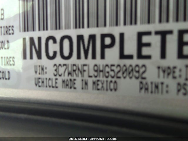 2017 Ram 5500, VIN: 3C7WRNFL9HG520092