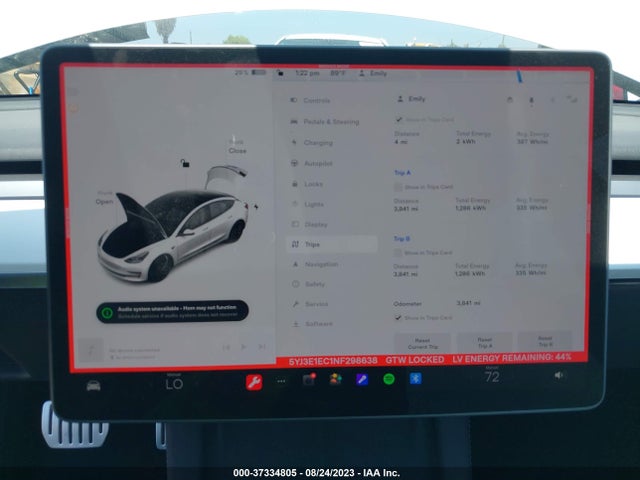Tesla Model 3 Performance 2022 5YJ3E1EC1NF298638 Image 9