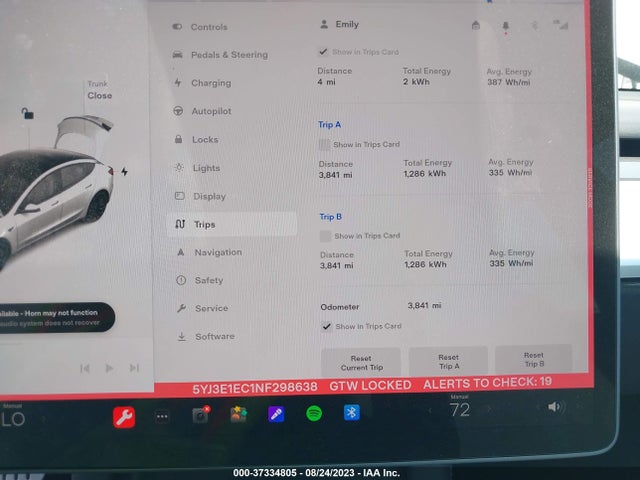 Tesla Model 3 Performance 2022 5YJ3E1EC1NF298638 Image 14